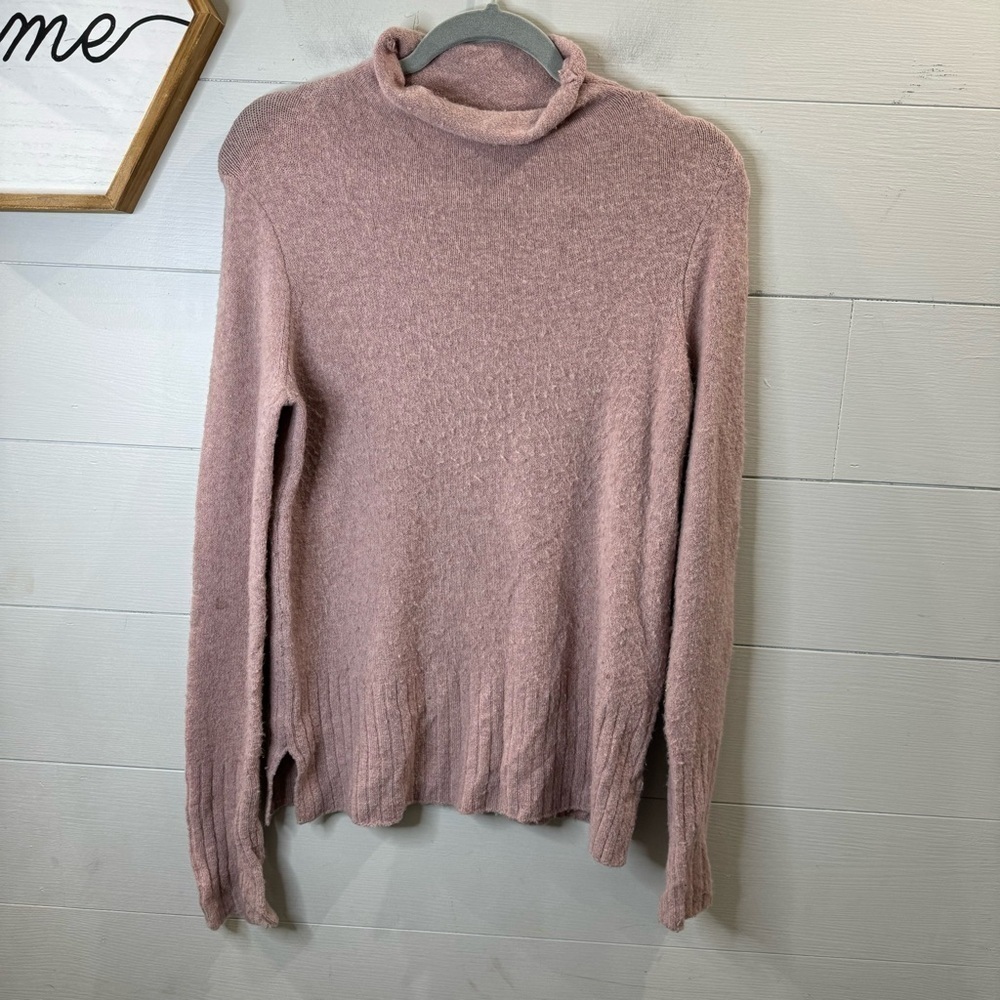 Madewell | Merino Wool & Alpaca Cowl Neck Pink Sweater Size Small